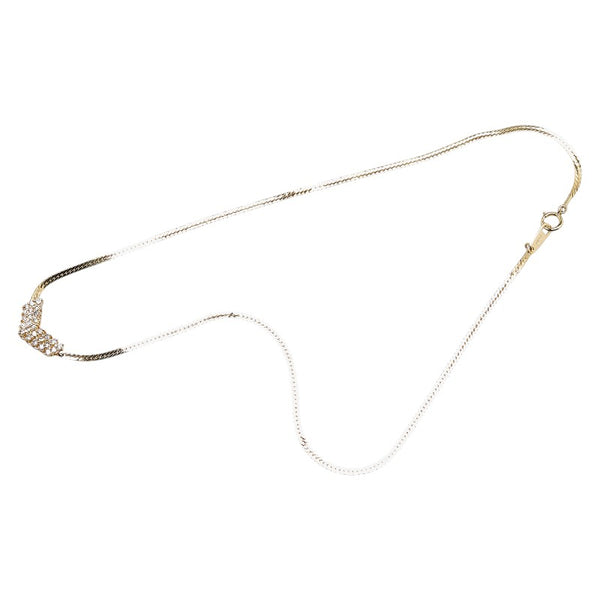 K18YG イエローゴールド ダイヤ0.50ct ペンダントネックレス レディース 【中古】