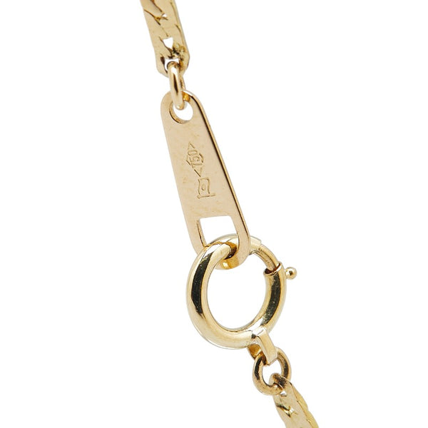 K18YG イエローゴールド ダイヤ0.50ct ペンダントネックレス レディース 【中古】