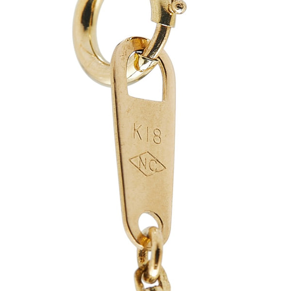 K18YG イエローゴールド ダイヤ0.50ct ペンダントネックレス レディース 【中古】