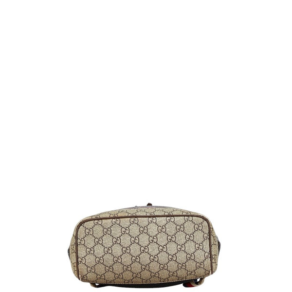 グッチ GGスプリーム ミスティックキャット リュック バックパック 495621 ベージュ ブラウン PVC レザー レディース GUCCI 【中古】