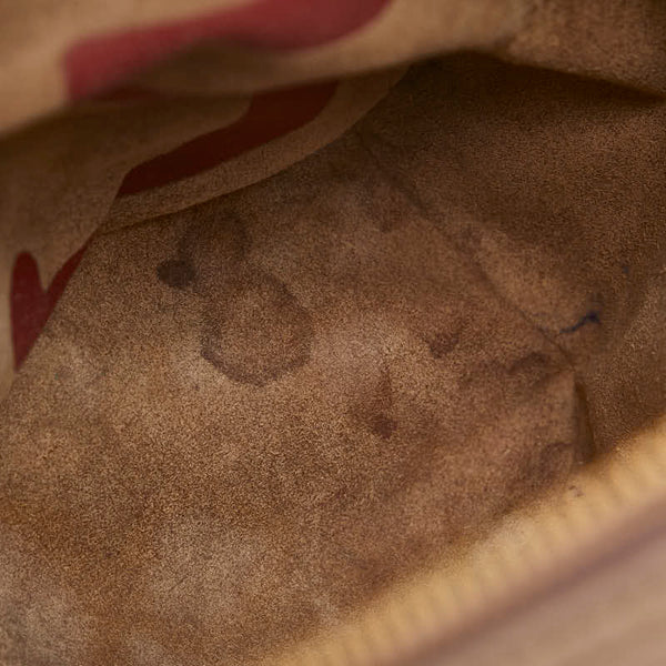 グッチ GGスプリーム ミスティックキャット リュック バックパック 495621 ベージュ ブラウン PVC レザー レディース GUCCI 【中古】