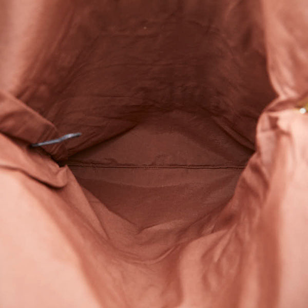 エルメス フールトゥ ポルトドキュマン ビジネスバッグ ドキュメントケース ブラウン ネイビー キャンバス レディース HERMES 【中古】