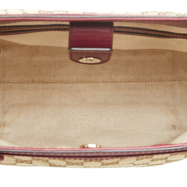 グッチ GGキャンバス メイフェア トートバッグ ハンドバッグ 257061 ベージュ ブラウン ピンク キャンバス レザー レディース GUCCI 【中古】