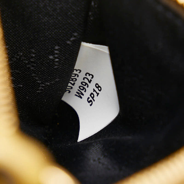 ステラマッカートニー パンチングロゴ ラウンドファスナー 長財布 ブラック レザー レディース Stella McCartney 【中古】