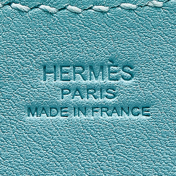 エルメス ドリンク イヤホンホルダー ブルー系 スイフト レディース HERMES 【中古】