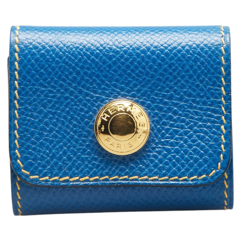 エルメス ポストイットケース 付箋ケース ブルー イエロー クシュベル レディース HERMES 【中古】