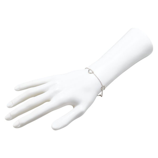 ティファニー スリー オープンハート ブレスレット SV925 シルバー レディース TIFFANY&Co. 【中古】