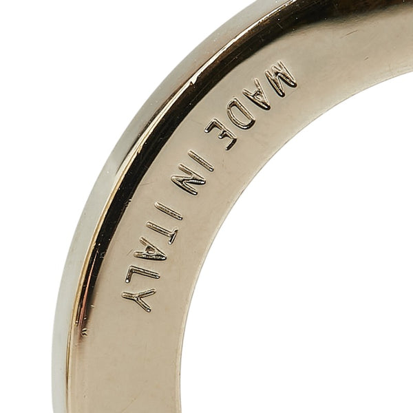 ブルガリ ブルガリブルガリ 3連 キーリング 35277 ゴールド ホワイト メッキ レディース BVLGARI 【中古】