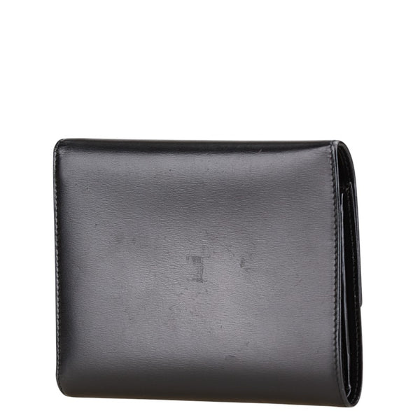 カルティエ パンテール パンサー 三つ折り財布 L3000210 ブラック レザー レディース CARTIER 【中古】