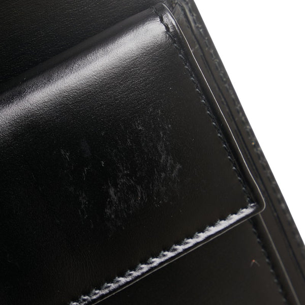 カルティエ パンテール パンサー 三つ折り財布 L3000210 ブラック レザー レディース CARTIER 【中古】