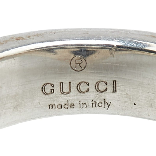 グッチ インターロッキング ラブリーハート リング 指輪 SV925 シルバー レディース GUCCI 【中古】