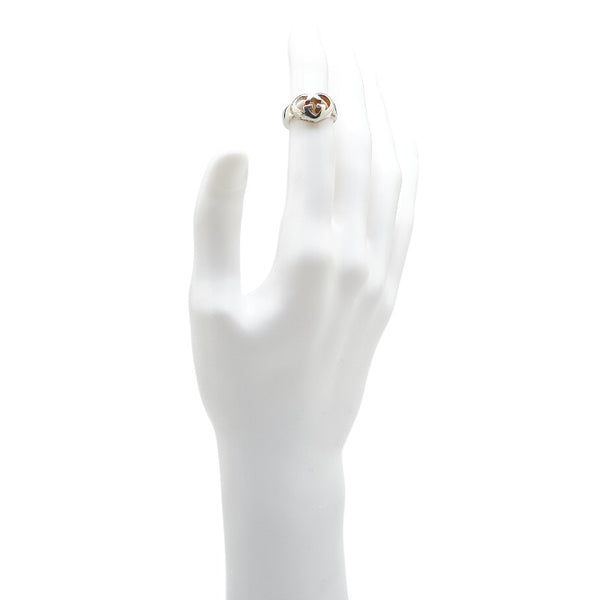 グッチ インターロッキング ラブリーハート リング 指輪 SV925 シルバー レディース GUCCI 【中古】