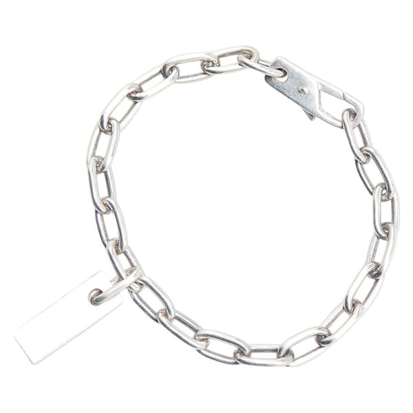 グッチ ロゴプレート ブレスレット SV925 シルバー レディース GUCCI 【中古】