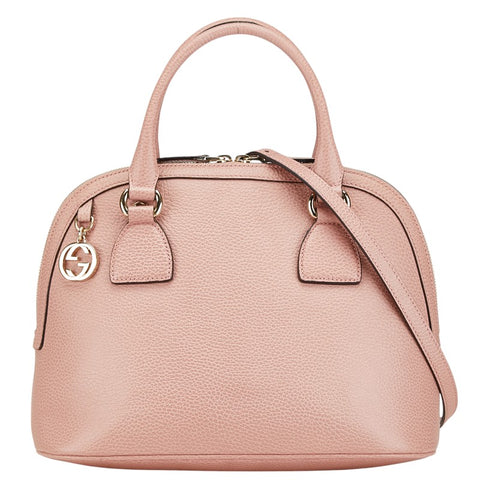 グッチ インターロッキングG ハンドバッグ ショルダーバッグ 2WAY 449662 ピンク レザー レディース GUCCI 【中古】