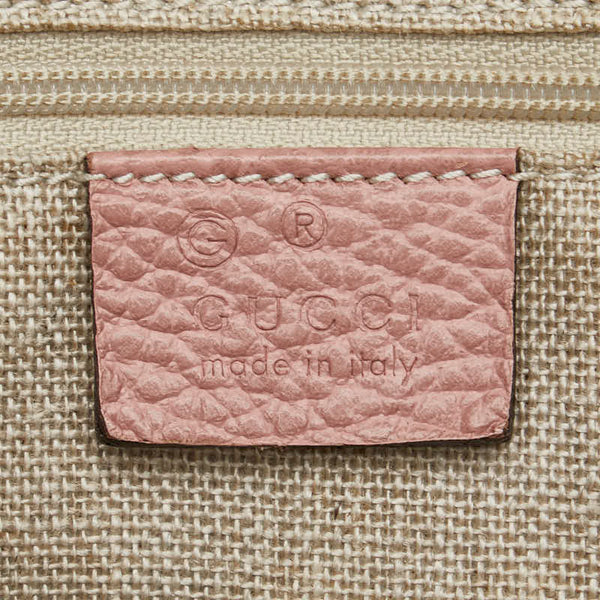 グッチ インターロッキングG ハンドバッグ ショルダーバッグ 2WAY 449662 ピンク レザー レディース GUCCI 【中古】