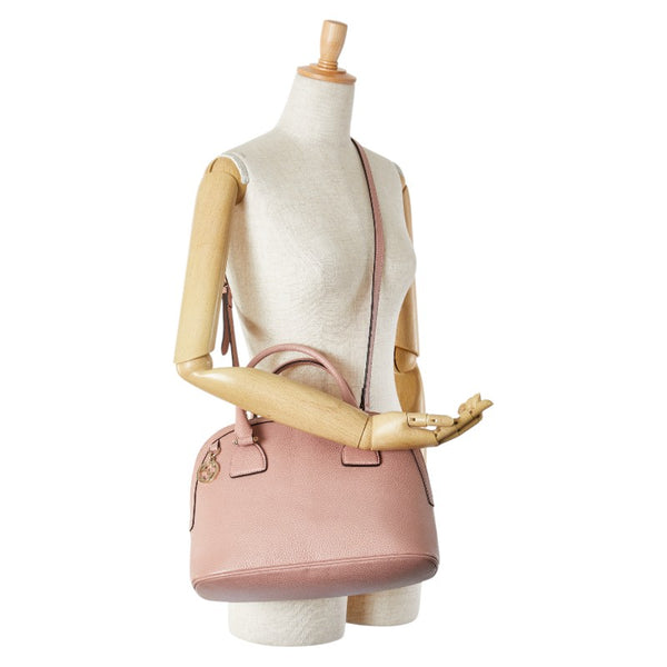 グッチ インターロッキングG ハンドバッグ ショルダーバッグ 2WAY 449662 ピンク レザー レディース GUCCI 【中古】