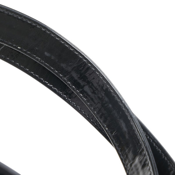 シャネル ココマーク バニティバッグ ハンドバッグ ショルダーバッグ 2WAY ブラック ゴールド エナメル レディース CHANEL 【中古】