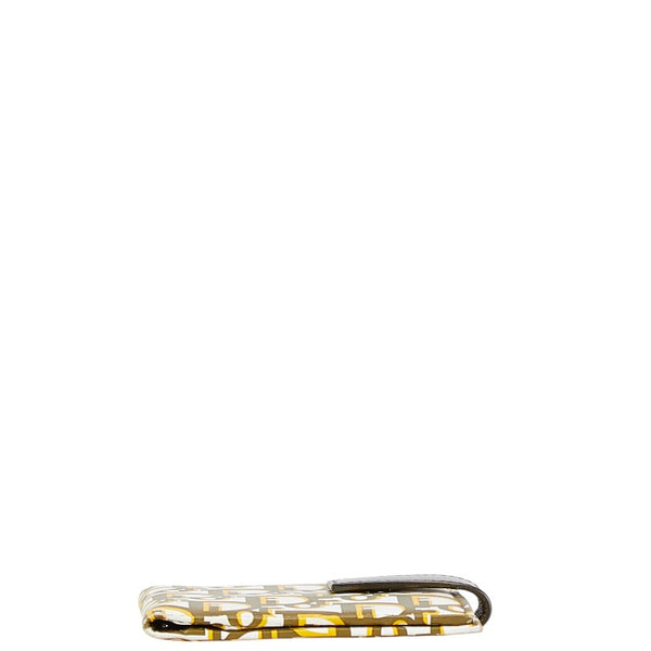 ディオール トロッター 手帳カバー ホワイト カーキ レザー エナメル レディース Dior 【中古】