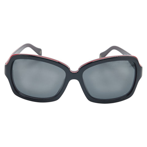 シャネル ココマーク サングラス 5143-A ブラック レッド プラスチック レディース CHANEL 【中古】