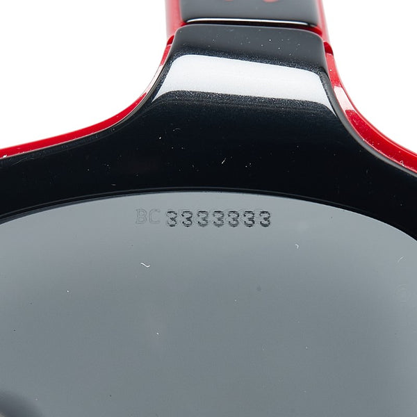 シャネル ココマーク サングラス 5143-A ブラック レッド プラスチック レディース CHANEL 【中古】