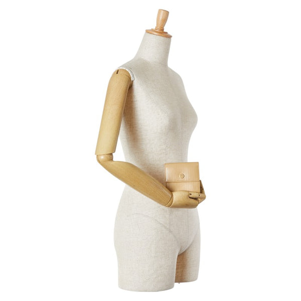 シャネル ココボタン ダブルホック 二つ折り財布 A20902 ベージュ キャビアスキン レディース CHANEL 【中古】