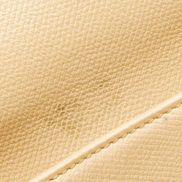 シャネル ココボタン ダブルホック 二つ折り財布 A20902 ベージュ キャビアスキン レディース CHANEL 【中古】