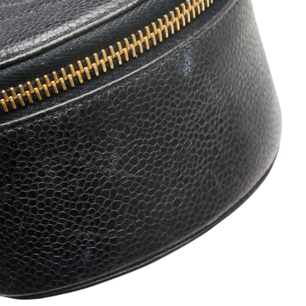 シャネル ココマーク ポーチ ジュエリーケース ブラック キャビアスキン レディース CHANEL 【中古】