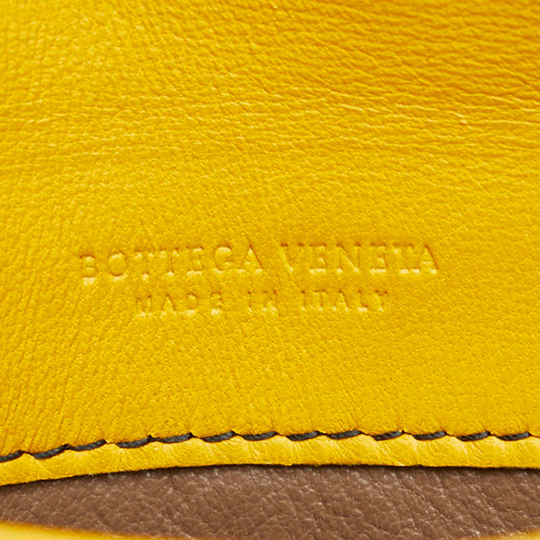 ボッテガヴェネタ イントレチャート 長財布 イエロー レザー パイソン レディース BOTTEGAVENETA 【中古】