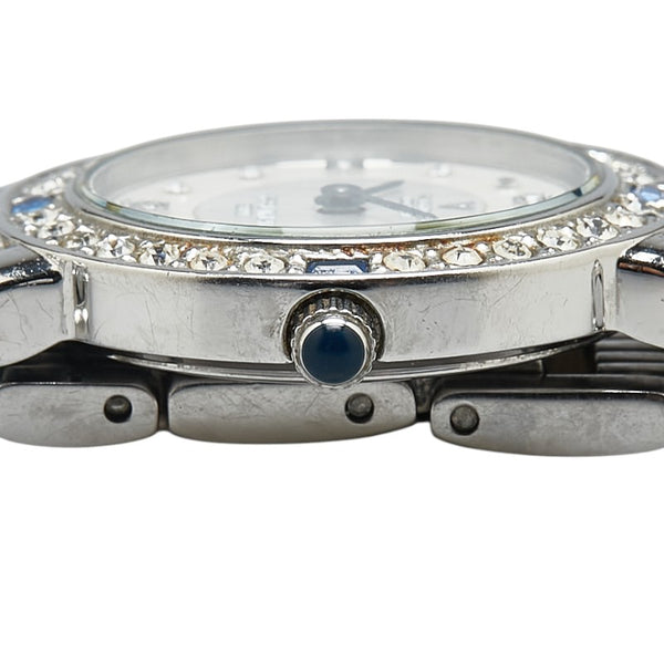 ヴァレンティノ FINE PLATINUM 999.9 腕時計 VD-2038 クオーツ ホワイト文字盤 ステンレススチール レディース VALENTINO 【中古】