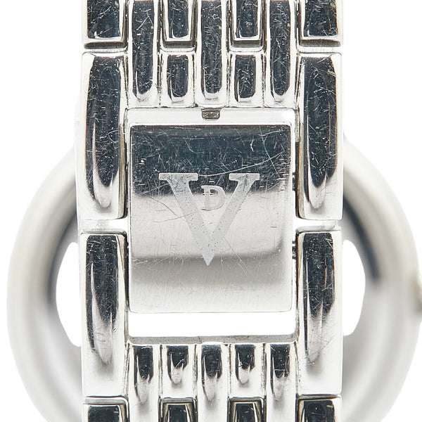 ヴァレンティノ FINE PLATINUM 999.9 腕時計 VD-2038 クオーツ ホワイト文字盤 ステンレススチール レディース VALENTINO 【中古】