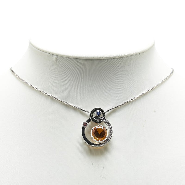 クリスティーナハン Christina Han ネックレス K18WG ホワイトゴールド レディース 【中古】