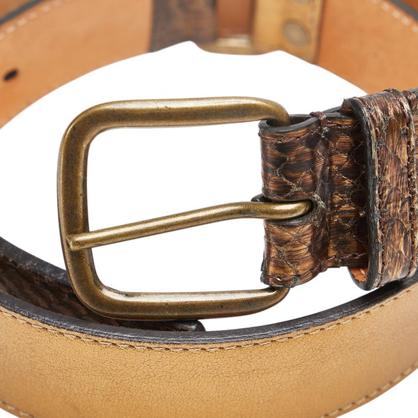 ルイ ヴィトン サンチュール ベルト サイズ：34 ゴールド レザー レディース LOUIS VUITTON 【中古】