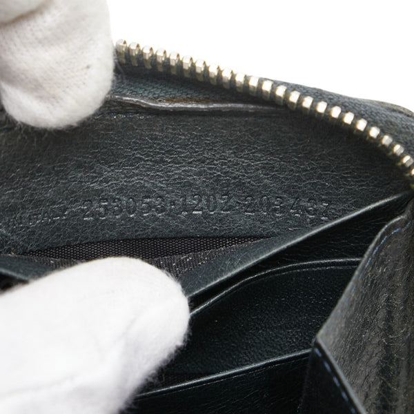 バレンシアガ スタッズ 長財布 ブラック レザー レディース BALENCIAGA 【中古】