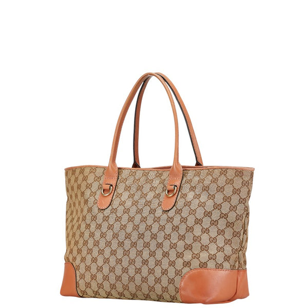 グッチ GGキャンバス ハートビット トートバッグ ショルダーバッグ 269956 ベージュ ブラウン キャンバス レザー レディース GUCCI 【中古】