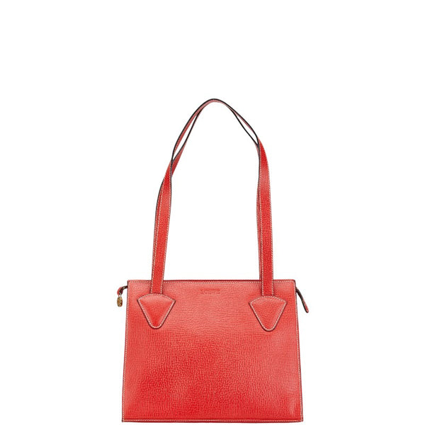 ロエベ トートバッグ レッド レザー レディース LOEWE 【中古】