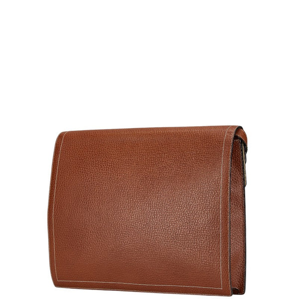 ロエベ アナグラム 斜め掛け ショルダーバッグ ブラウン レザー レディース LOEWE 【中古】