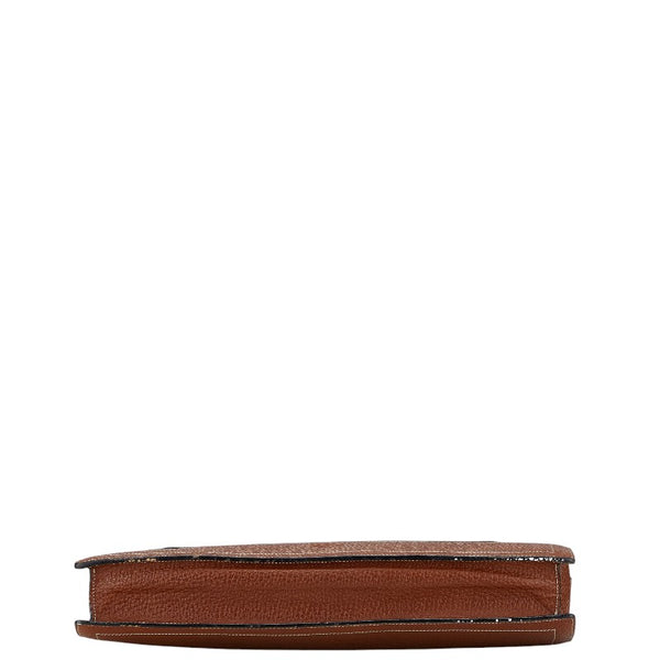 ロエベ アナグラム 斜め掛け ショルダーバッグ ブラウン レザー レディース LOEWE 【中古】