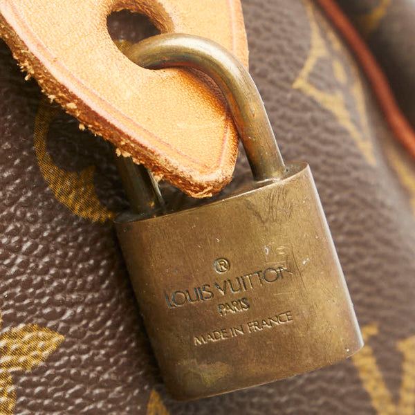 ルイ ヴィトン モノグラム スピーディ30 ハンドバッグ M41526 ブラウン PVC レザー レディース LOUIS VUITTON 【中古】