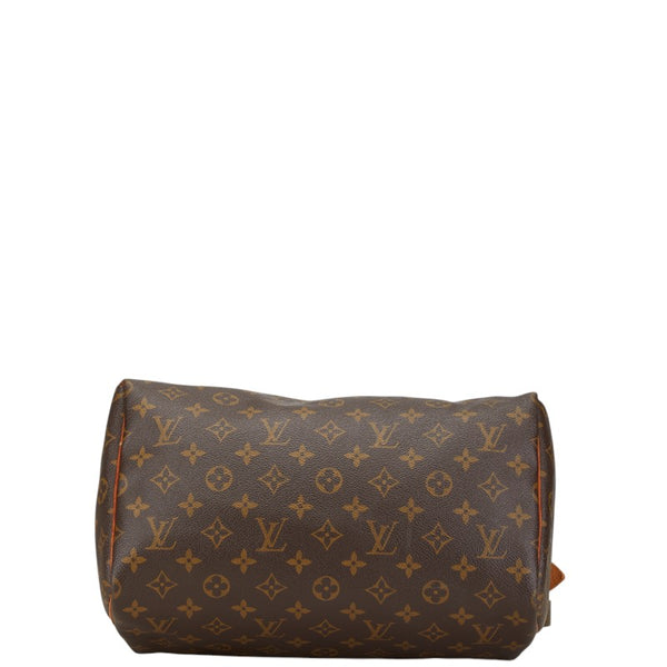 ルイ ヴィトン モノグラム スピーディ30 ハンドバッグ M41526 ブラウン PVC レザー レディース LOUIS VUITTON 【中古】