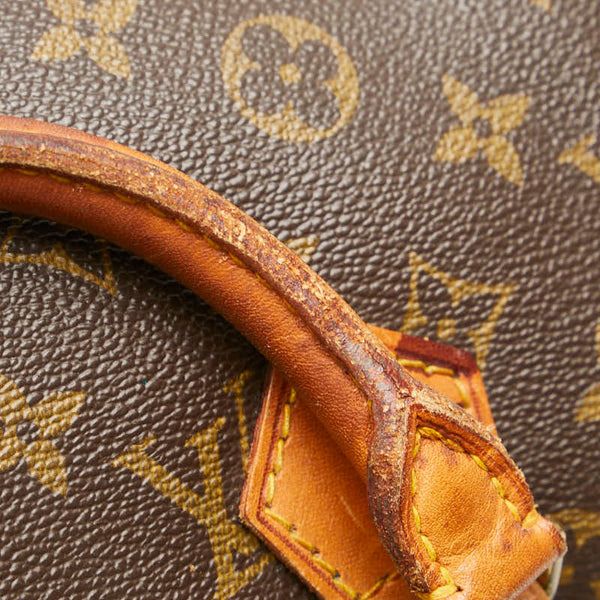 ルイ ヴィトン モノグラム スピーディ30 ハンドバッグ M41526 ブラウン PVC レザー レディース LOUIS VUITTON 【中古】