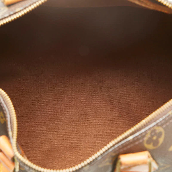 ルイ ヴィトン モノグラム スピーディ30 ハンドバッグ M41526 ブラウン PVC レザー レディース LOUIS VUITTON 【中古】