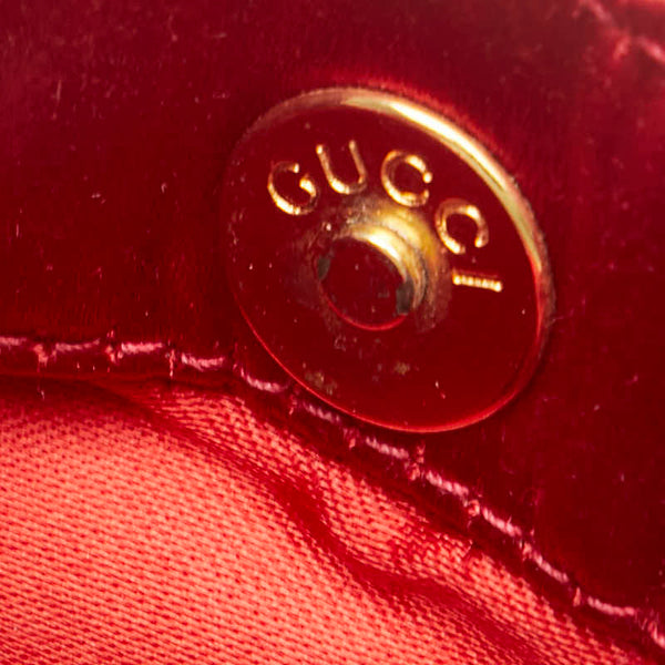 グッチ バンブー ハンドバッグ ショルダーバッグ 2WAY 005 781 0315 レッド サテン レディース GUCCI 【中古】