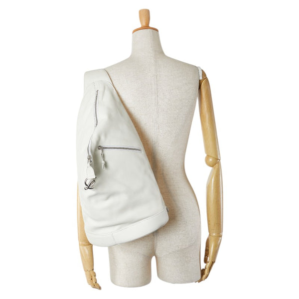 ロエベ アントン ワンショルダーバッグ ホワイト レザー レディース LOEWE 【中古】