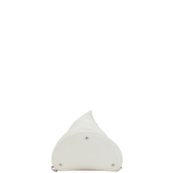 ロエベ アントン ワンショルダーバッグ ホワイト レザー レディース LOEWE 【中古】