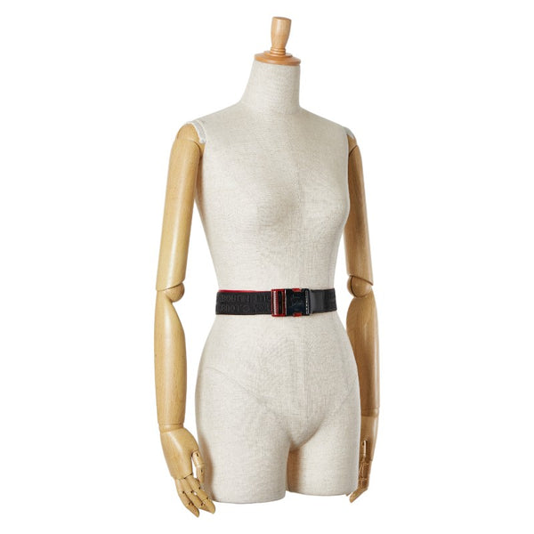 クリスチャンルブタン LOUBICLIC ベルト ブラック レッド ナイロン メンズ Christian Louboutin 【中古】