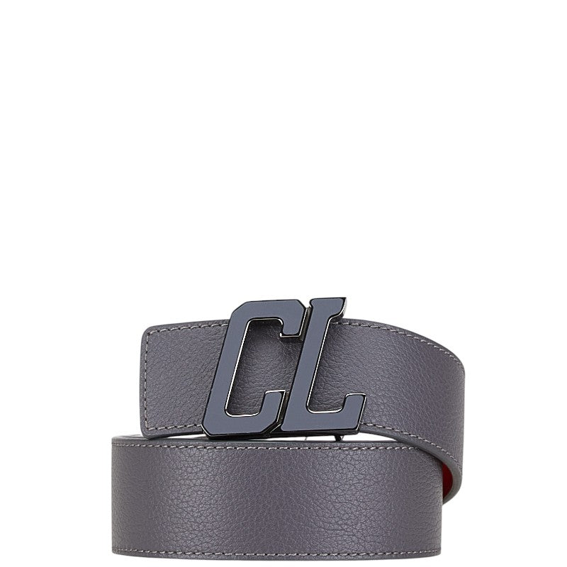 クリスチャンルブタン ベルト サイズ：90/36 グレー レッド レザー メンズ Christian Louboutin 【中古】
