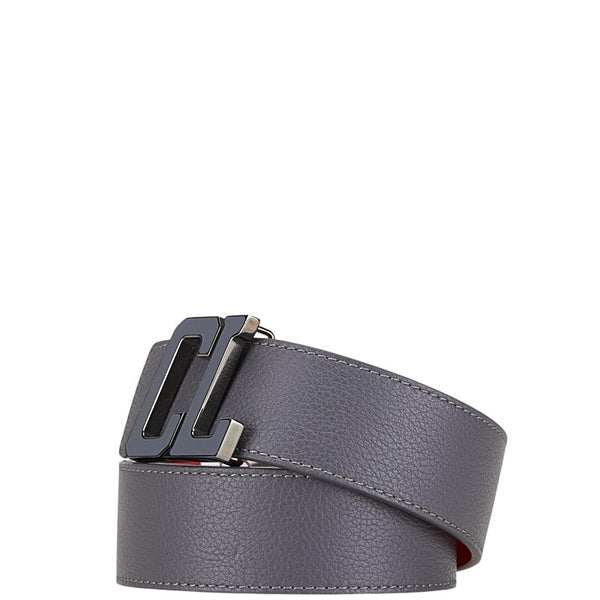 クリスチャンルブタン ベルト サイズ：90/36 グレー レッド レザー メンズ Christian Louboutin 【中古】