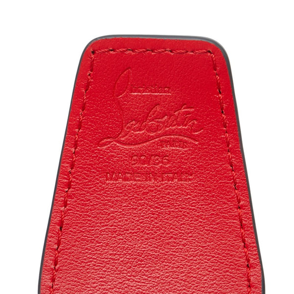 クリスチャンルブタン ベルト サイズ：90/36 グレー レッド レザー メンズ Christian Louboutin 【中古】