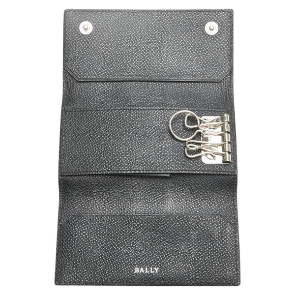 バリー TALTOS.LT LETTERING TSP TUTO 4連 キーケース 6218043 ブラック レッド ホワイト レザー レディース BALLY 【中古】