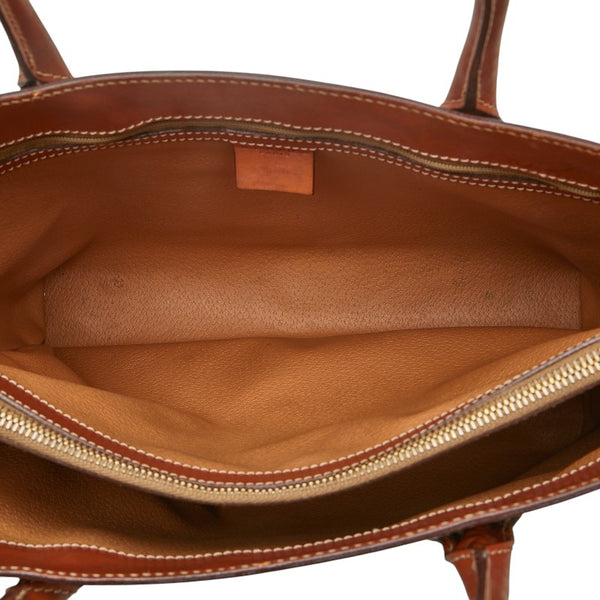 セリーヌ マカダム ハンドバッグ トートバッグ ブラウン PVC レザー レディース CELINE 【中古】